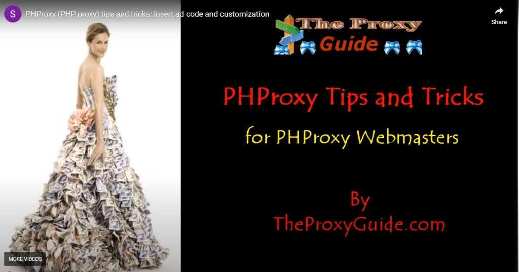 tutorial 5: phproxy tips and tricks